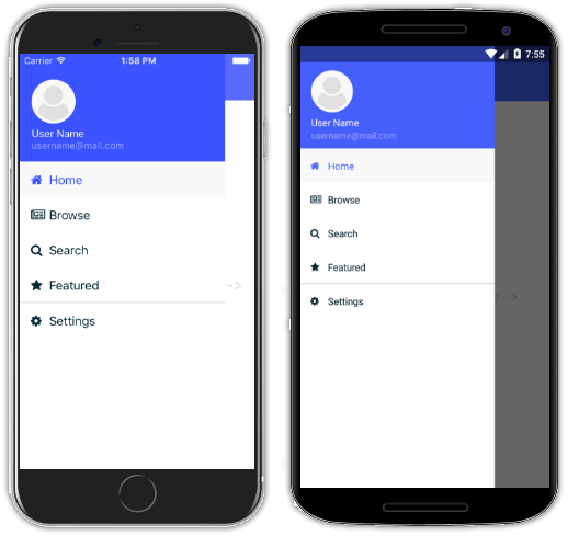 starter kit with drawer navigation starter kit with drawer navigation
