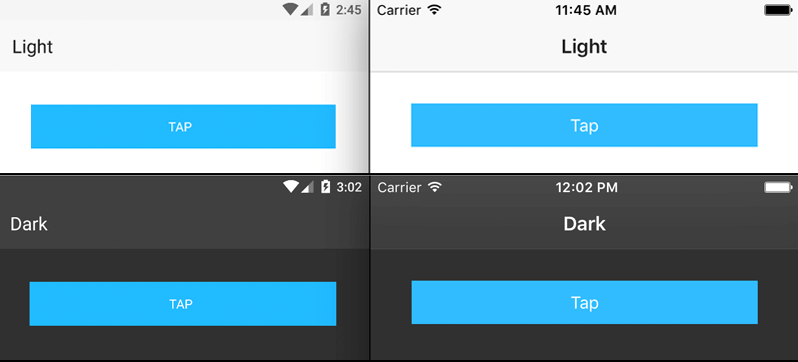 nativescript core themes nativescript core themes