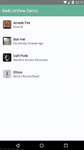 listview add item with slide listview add item with slide